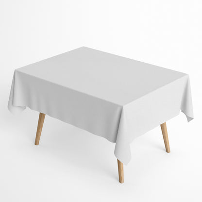 Jacquard Tischdecke aus beschichteter Baumwolle mit Fleckenschutz IBIZA BLANCO weiß uni einfarbig eckig rund oval