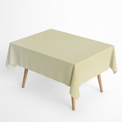 Tischdecke beschichtete Baumwolle cremefarben uni