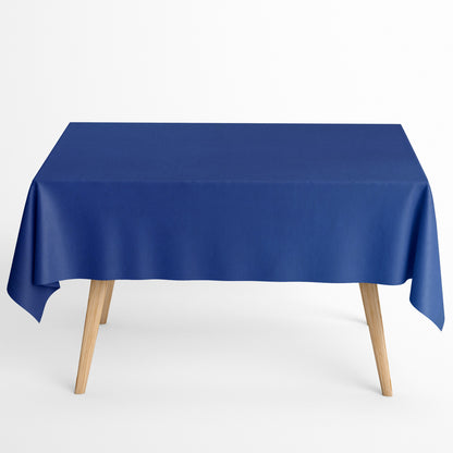 Jacquard Tischdecke aus beschichteter Baumwolle mit Fleckenschutz IBIZA DUCADOS blau uni einfarbig eckig rund oval
