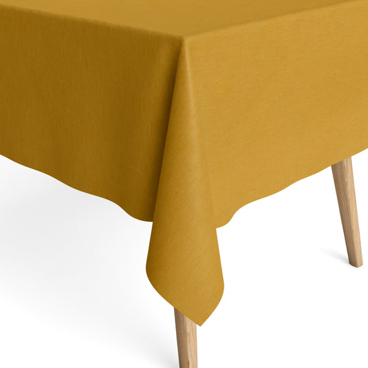 beschitete Baumwolle Tischdecke curry gelb