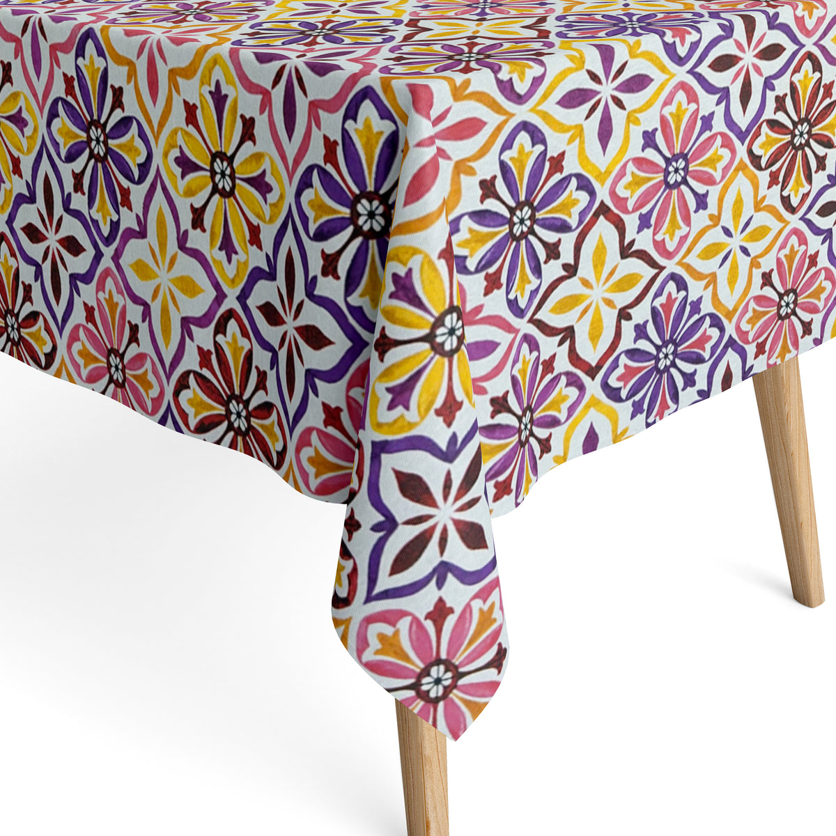 Jacquard Tischdecke aus beschichteter Baumwolle mit Fleckenschutz JONE –