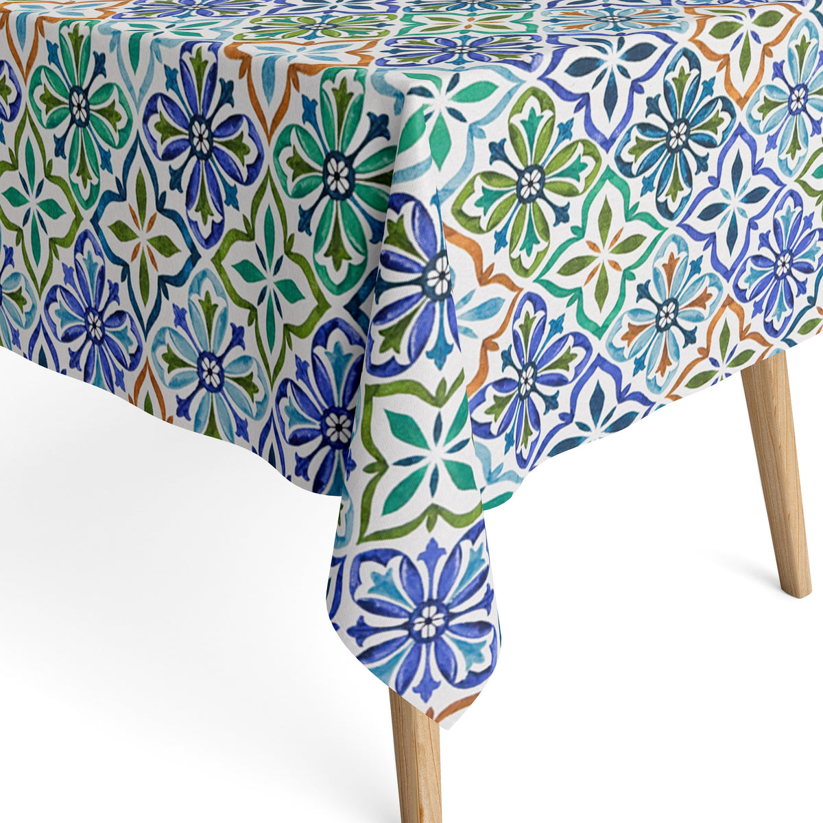 Jacquard Tischdecke aus beschichteter Baumwolle mit Fleckenschutz JONE –