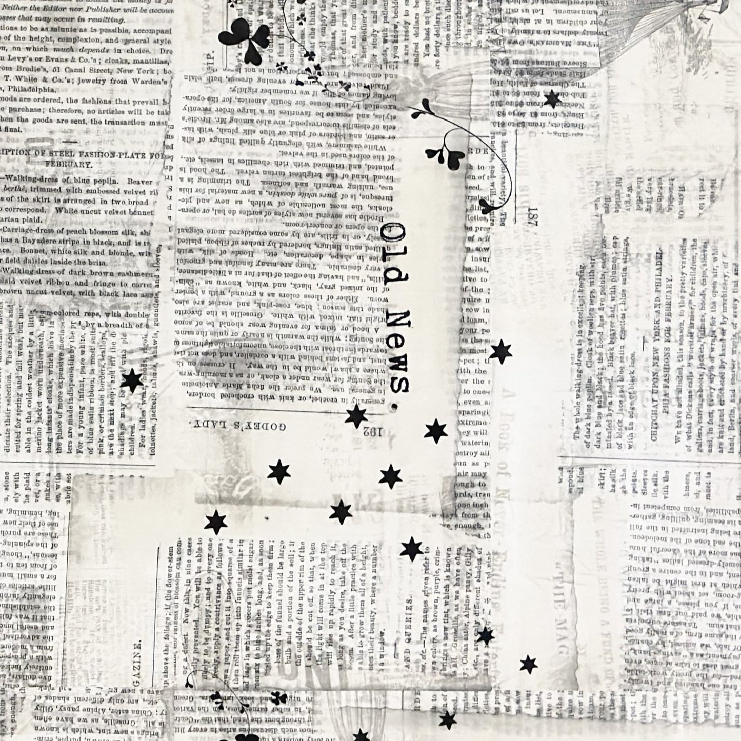 Wachstuch Tischecke Zeitungspapier