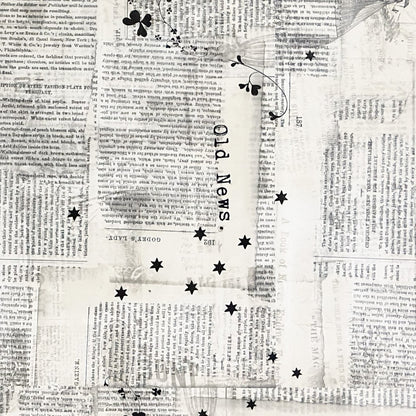 Wachstuch Tischecke Zeitungspapier