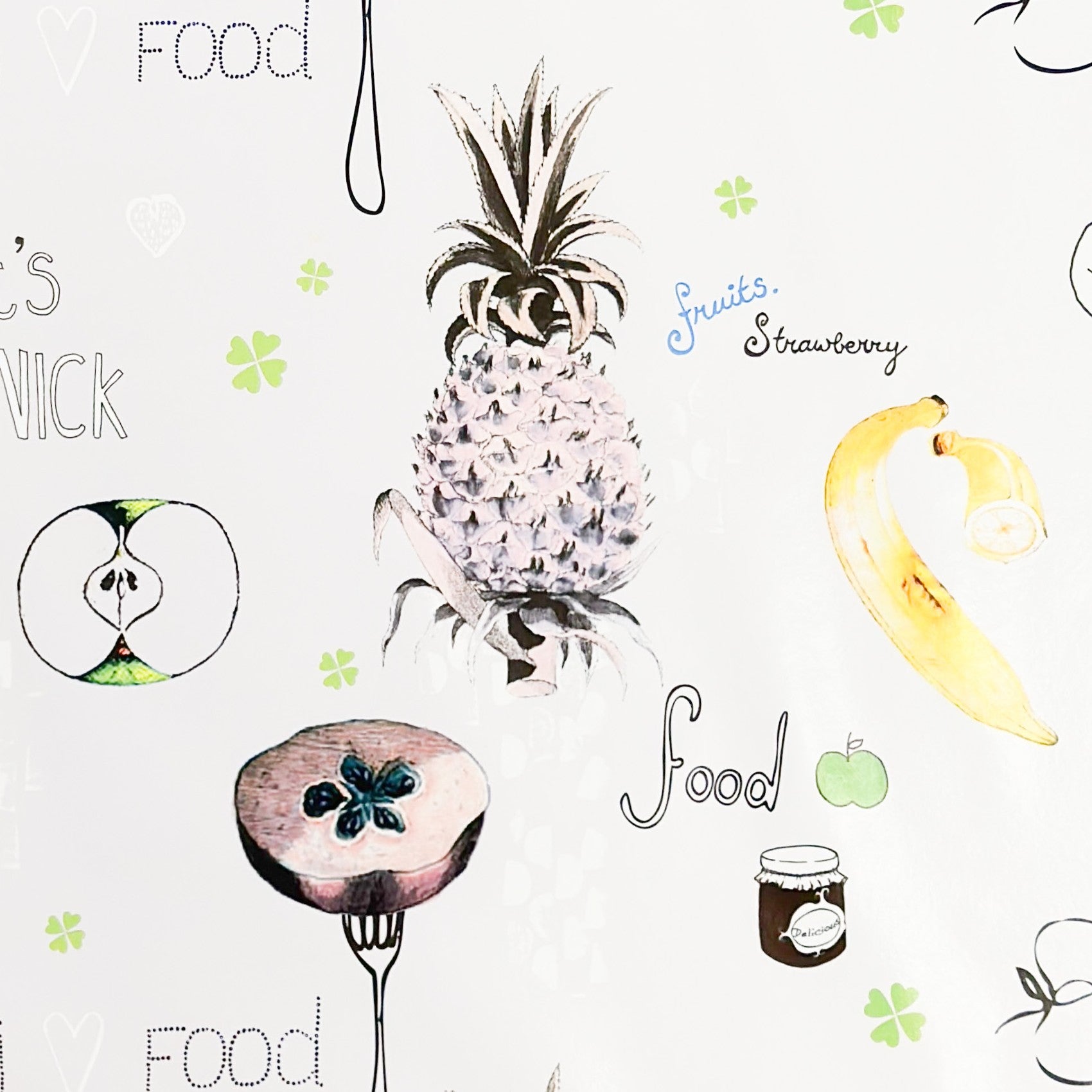 Wachstuch Tischdecke Obst und Früchte