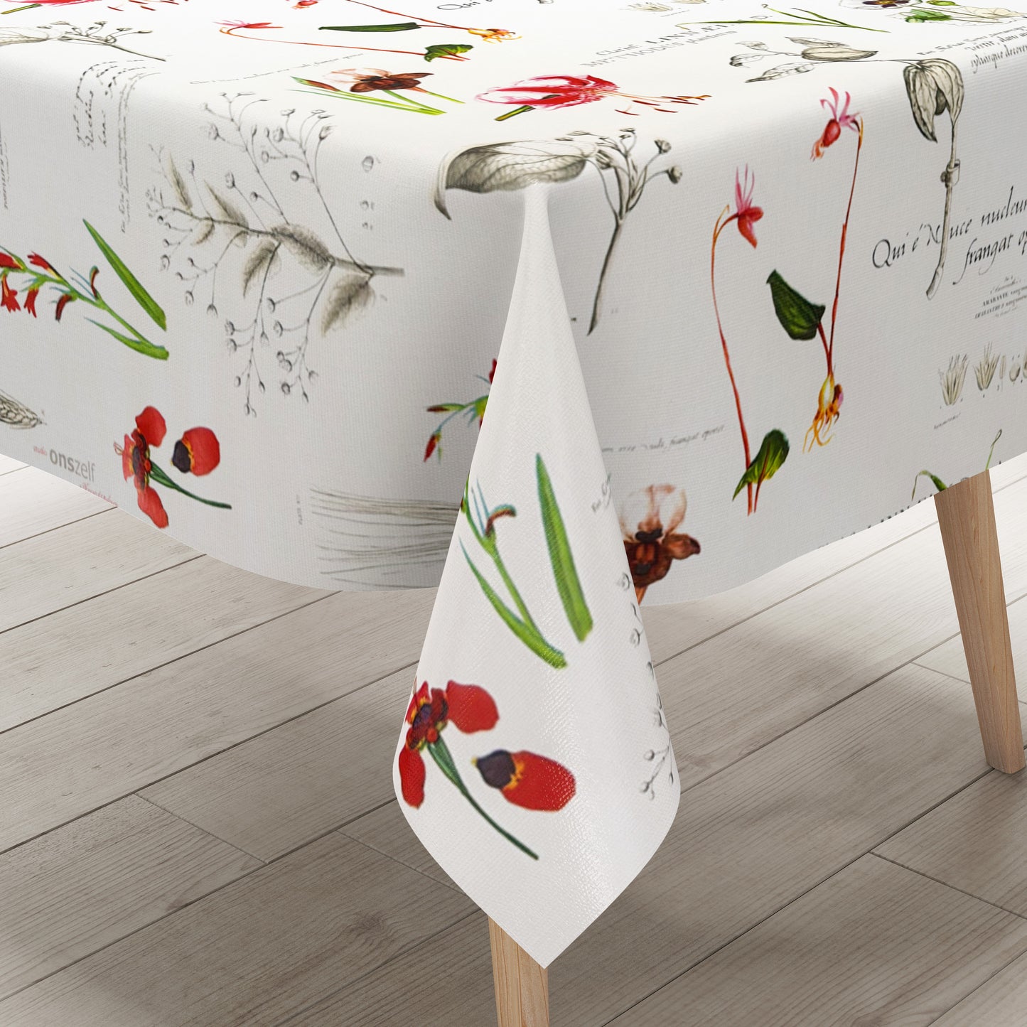 Wachstuch Tischdecke Blumen und Blüten Botanik