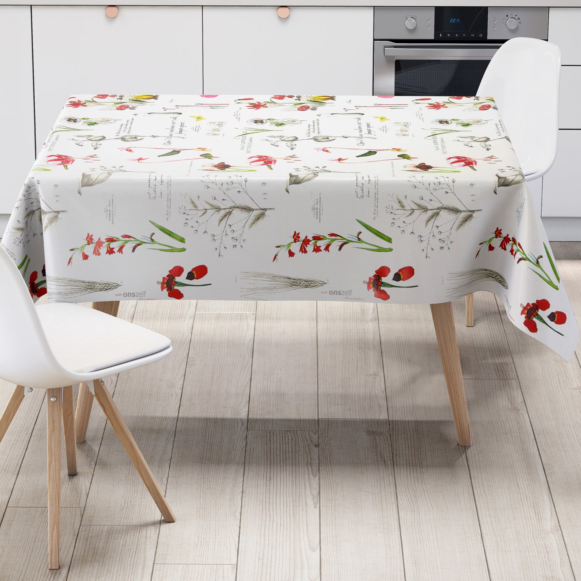 Wachstuch Tischdecke Blumen und Blüten Botanik