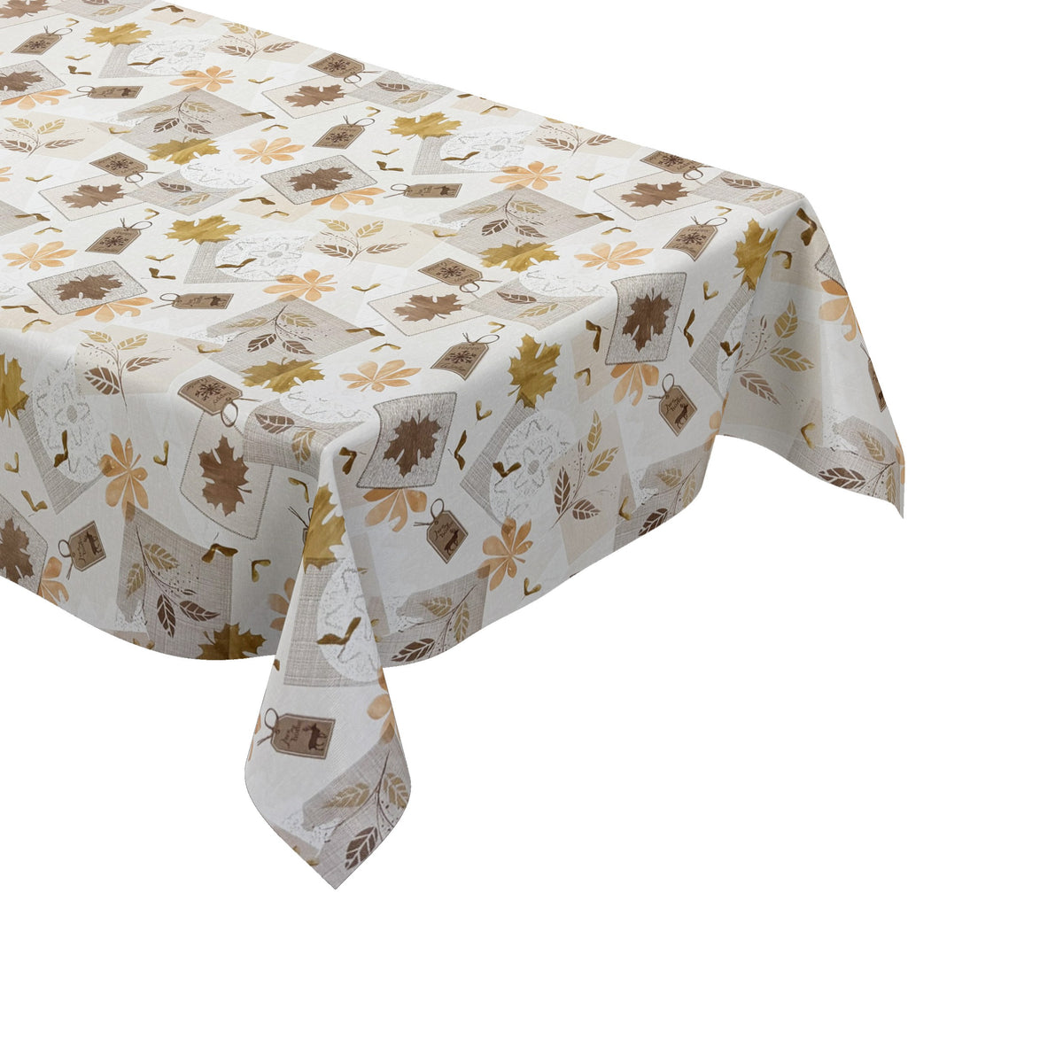 Newbridge Tischdecke Mit Kürbis-Motiv – Rund 178 Cm, Vinyl Mit Flanellrückseite, Wasserdicht, Für Herbst & Thanksgiving