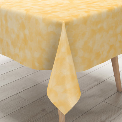 Wachstuch Tischdecke marmoriert gelb