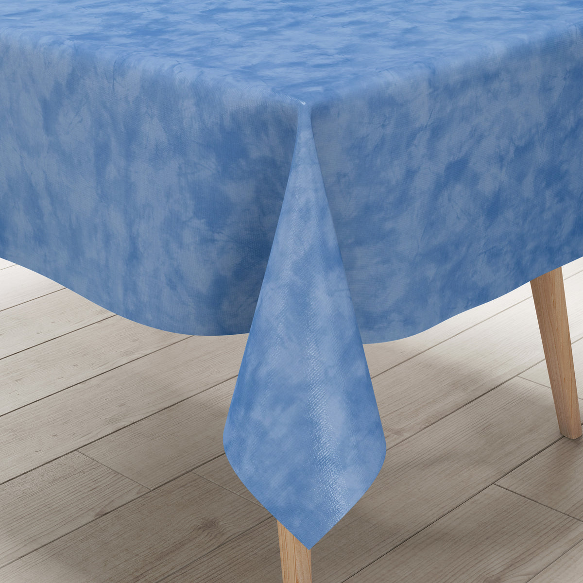 Wachstuch Tischdecke K150036 blau marmoriert Marmoroptik eckig rund ov –