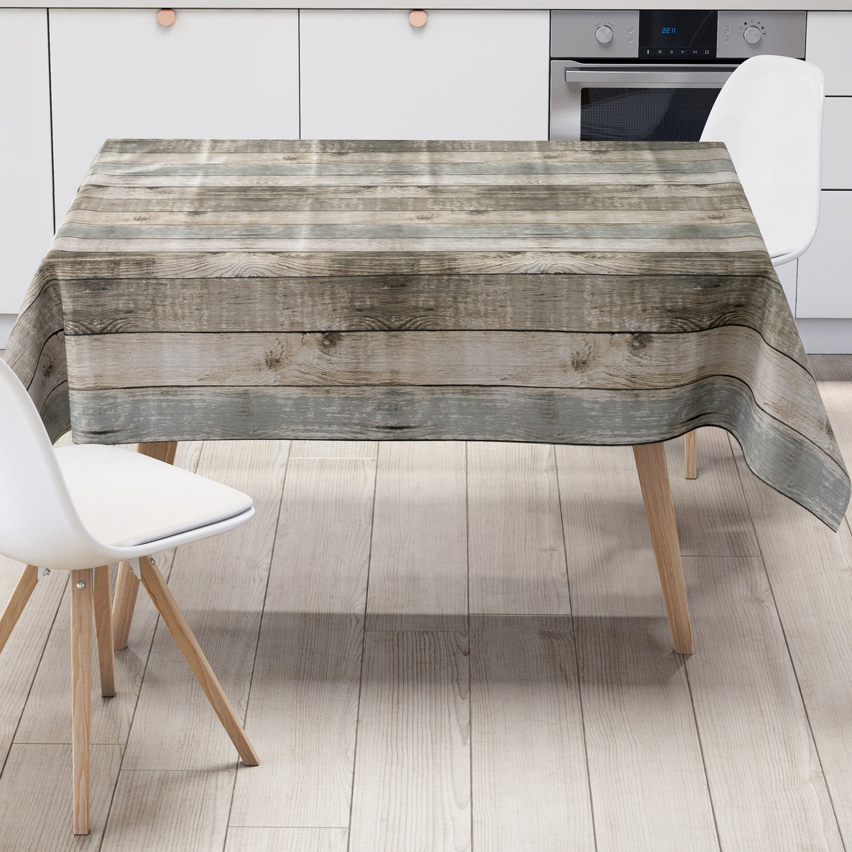 Wachstuch Tischdecke K150126 Holzoptik Dielen Alm eckig rund oval Mete –