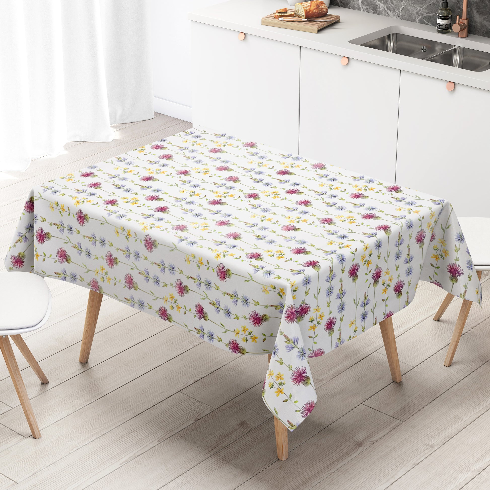 Wachstuch Tischdecke Blumenwiese