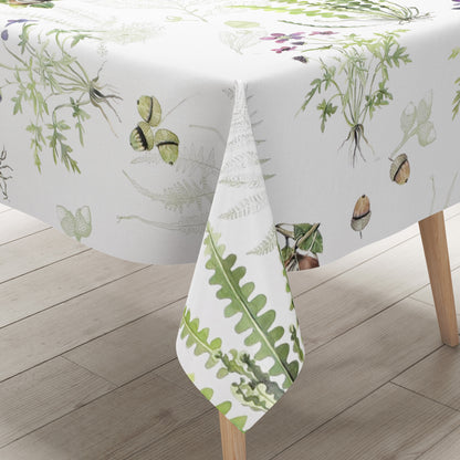 Nappe en toile cirée K150245 automne glands châtaignes feuilles carré rond ovale