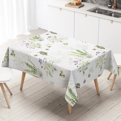 Nappe en toile cirée K150245 automne glands châtaignes feuilles carré rond ovale