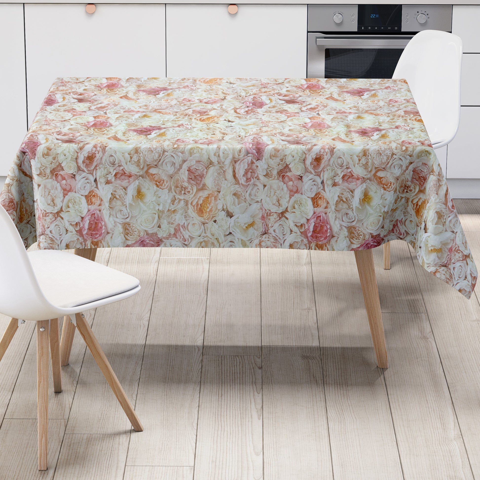 Wachstuch Tischdecke Rosenblüten
