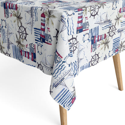 Beschichtete Baumwolle Jacquard Segelboot maritim