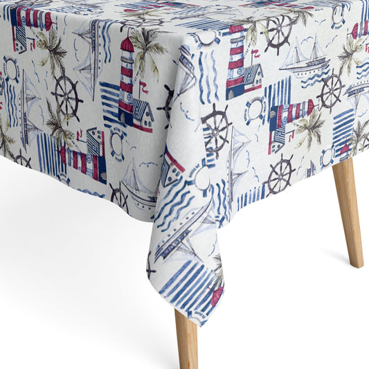 Beschichtete Baumwolle Jacquard Segelboot maritim
