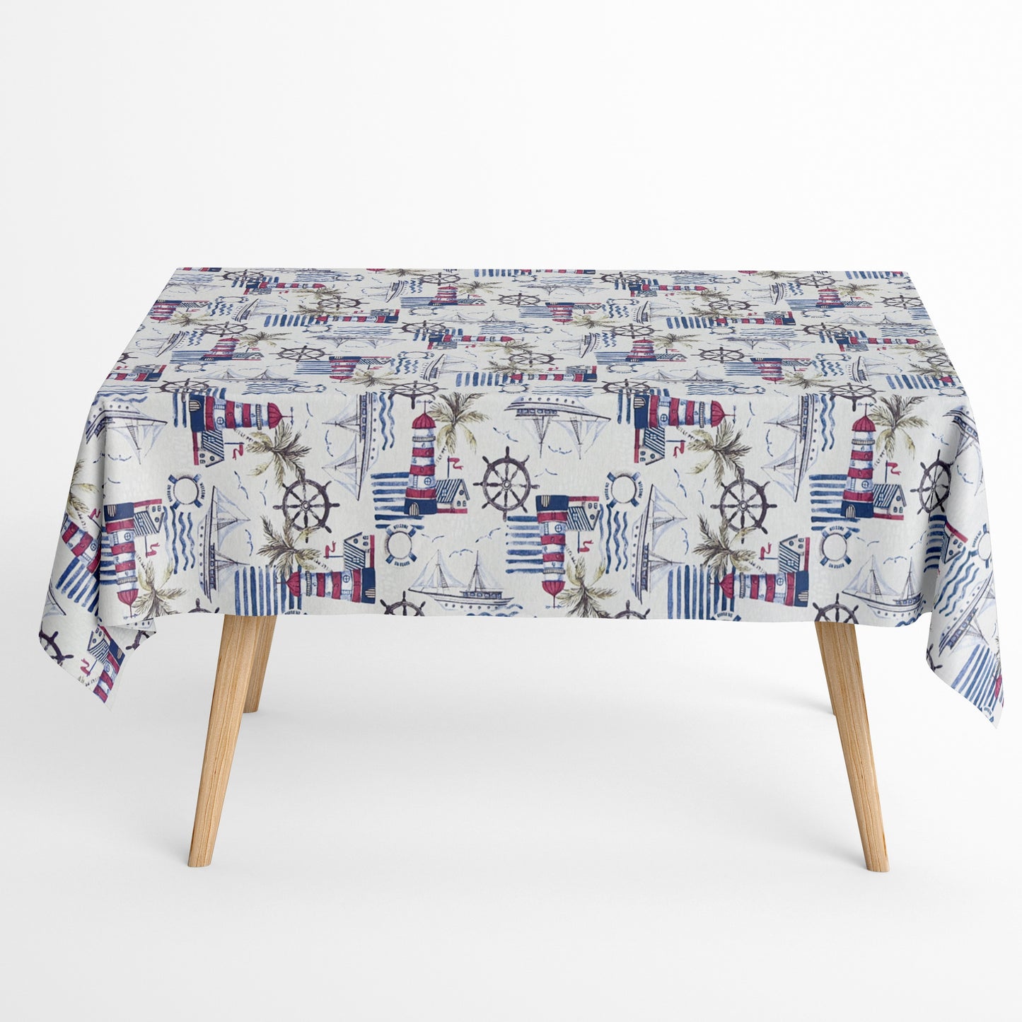 Beschichtete Baumwolle Jacquard Segelboot maritim