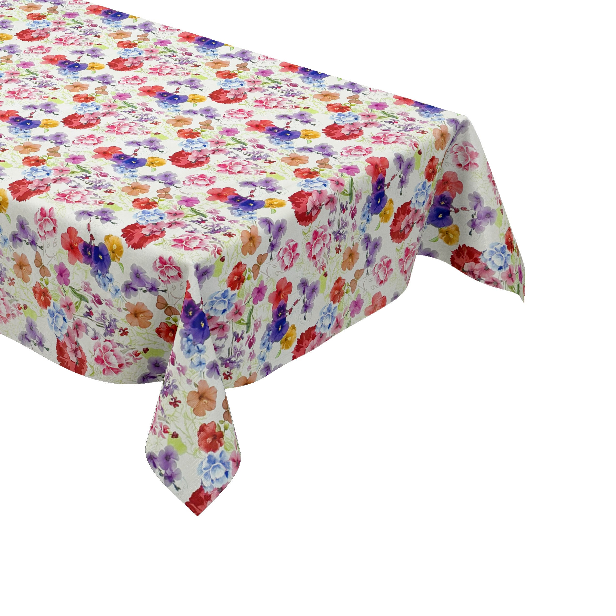 Vilber Tischdecke Wasserdicht – Mit Blumenmuster, Schmutzabweisend, Für Innen/außen, 100x136 Cm
