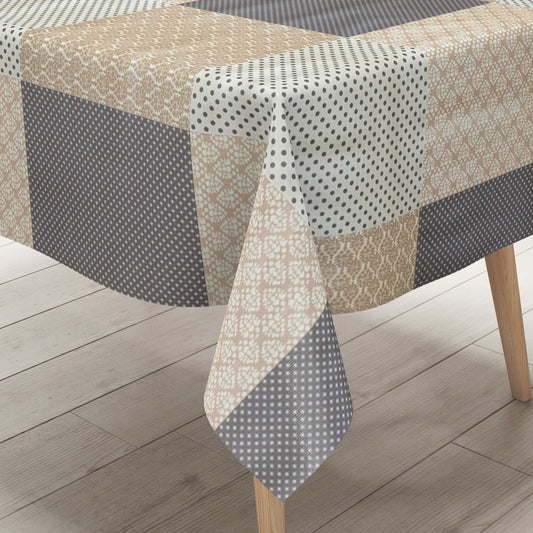 Wachstuch Tischdecke Patchwork Ornamente