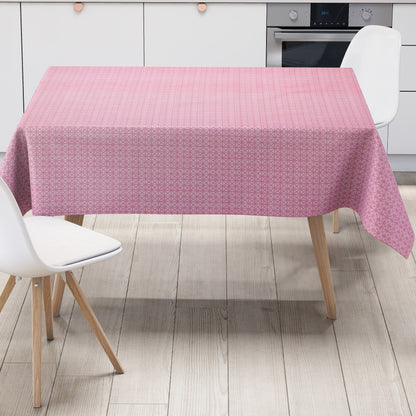 Wachstuch Tischdecke geometrie rosa