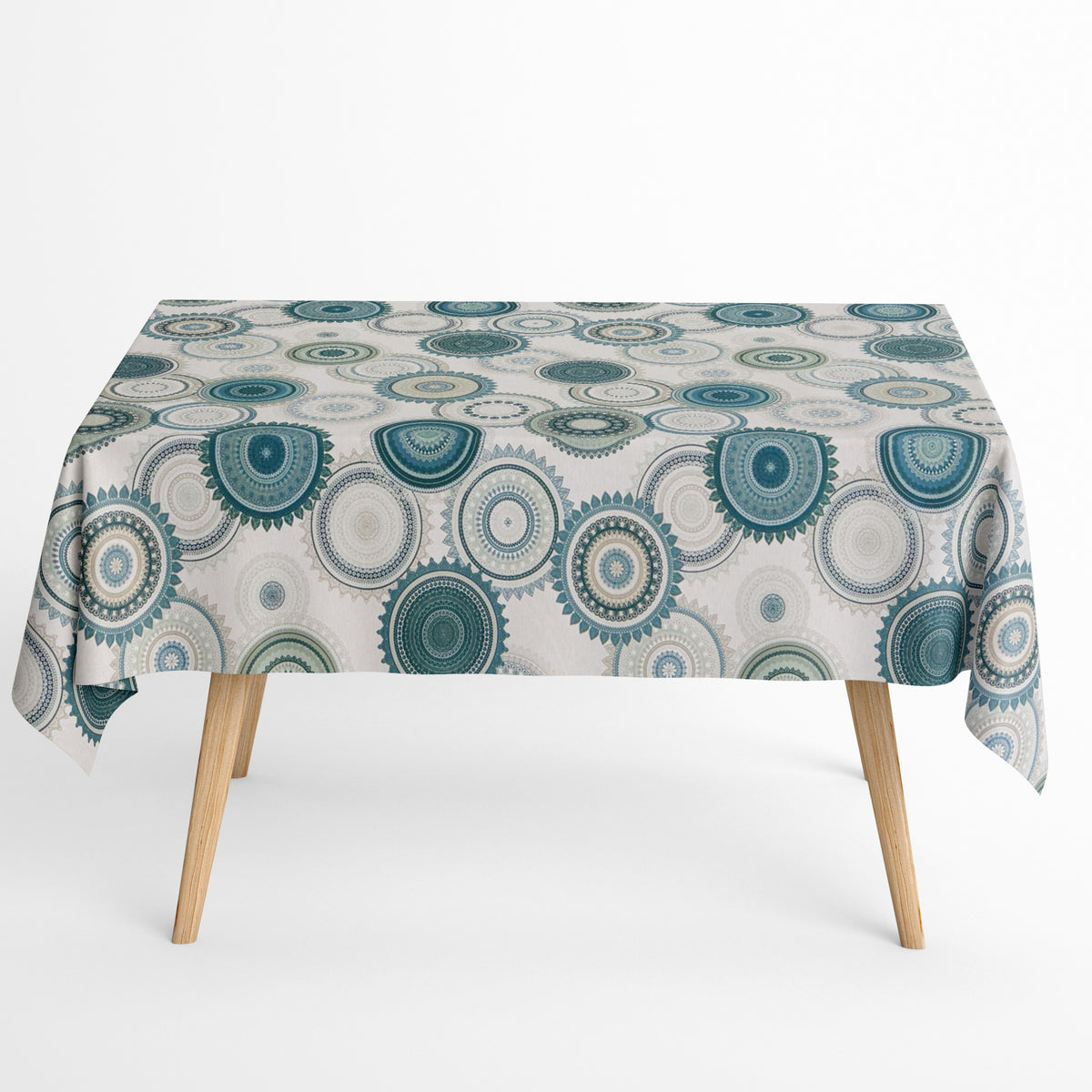 Jacquard Tischdecke aus beschichteter Baumwolle mit Fleckenschutz MAND –