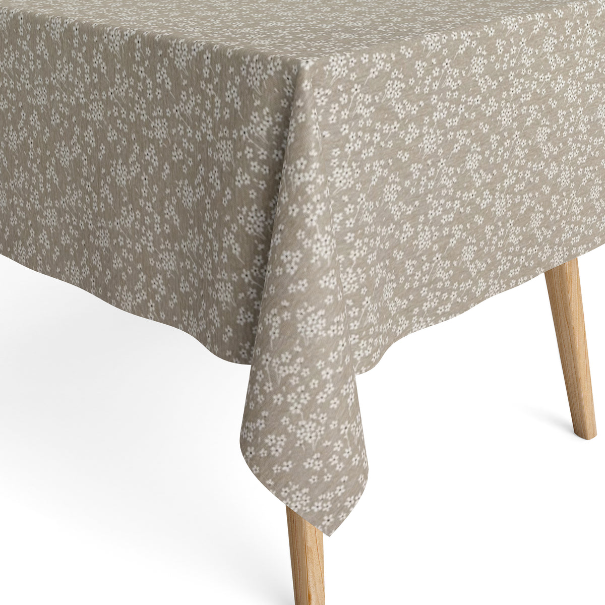 Jacquard Tischdecke aus beschichteter Baumwolle mit Fleckenschutz MILF –