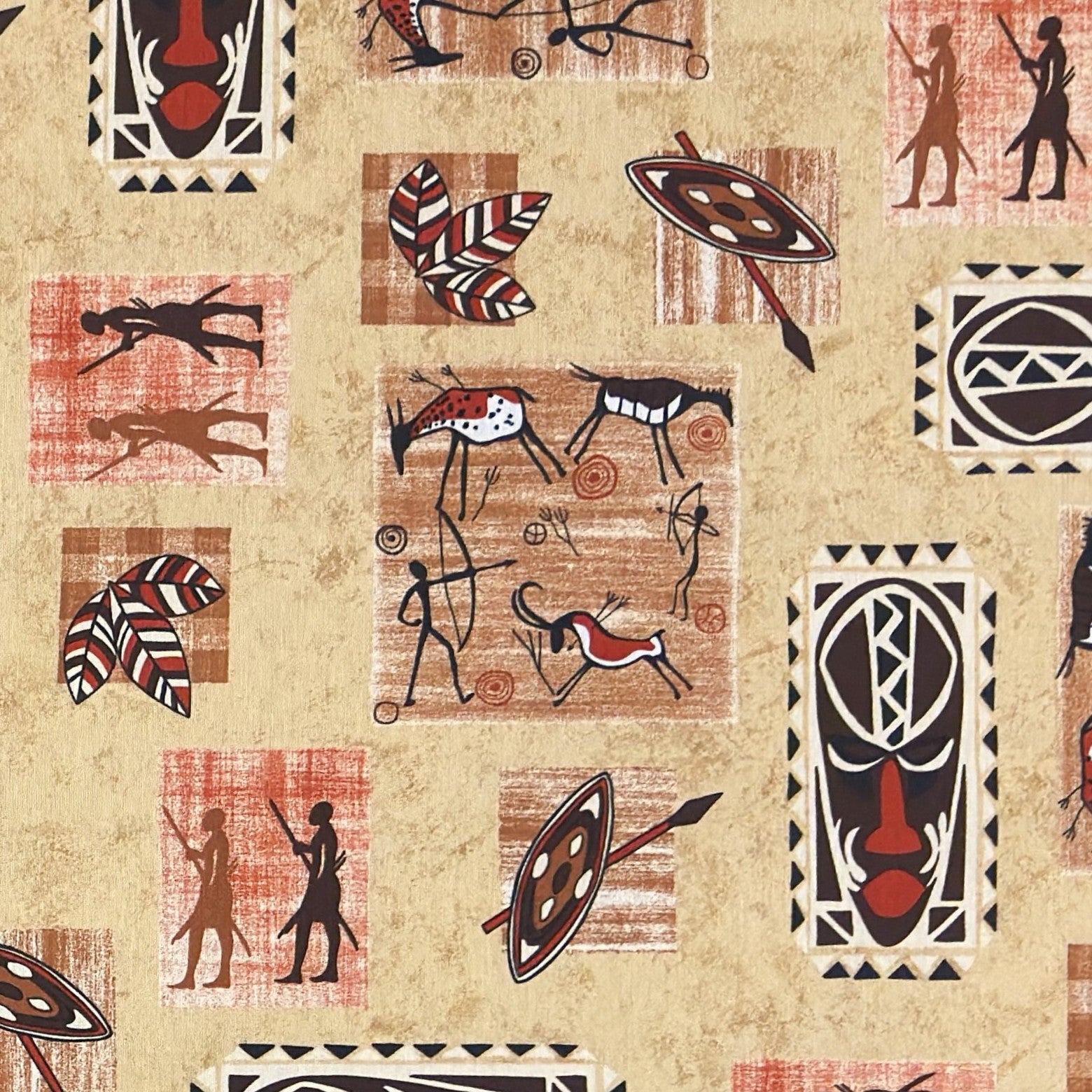 Tischdecke beschichete Baumwolle Afrika