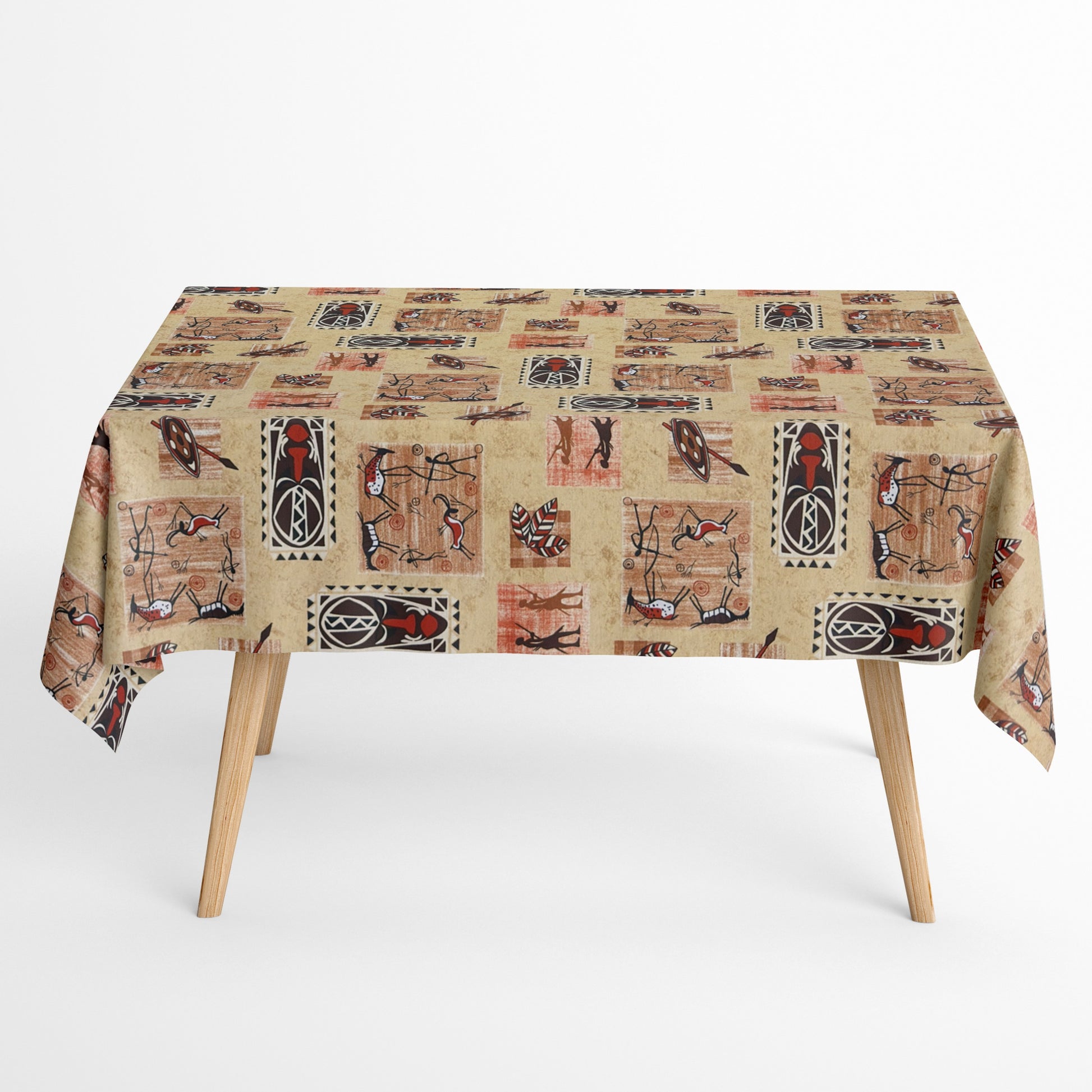 Tischdecke beschichete Baumwolle Afrika