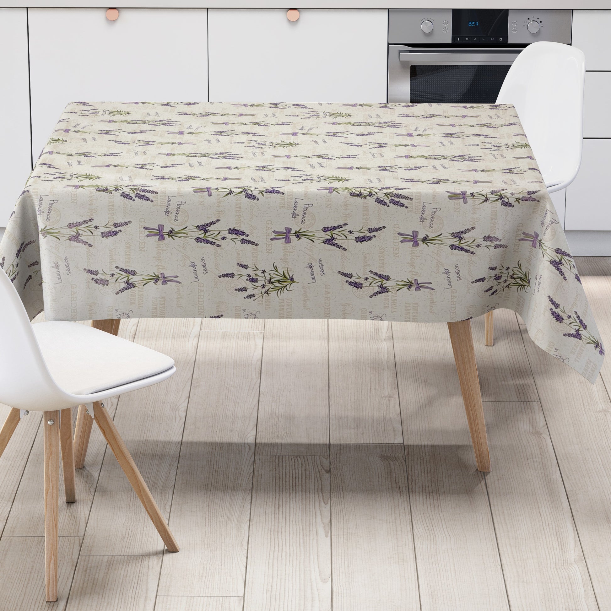 Wachstuch Tischdecke Lavendel Übergröße