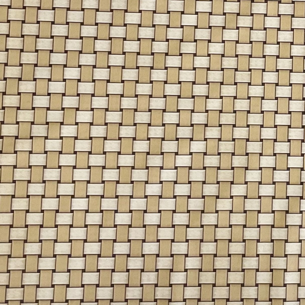 Wachstuch Tischdecke Rattan Optik beige