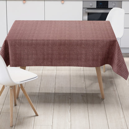 Wachstuch Tischdecke geprägt P1136-3 bordeauxrot Schlingenoptik eckig rund oval