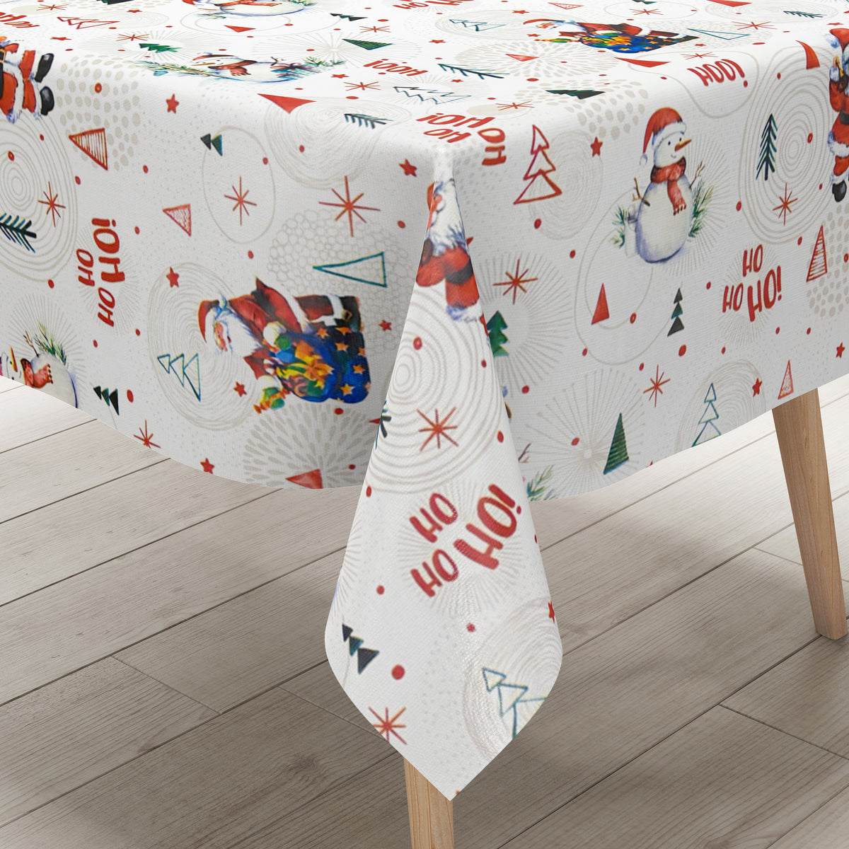 KEVKUS Wachstuch Tischdecke Weihnachten P1151-2 Schneemann Weihnachtsm –