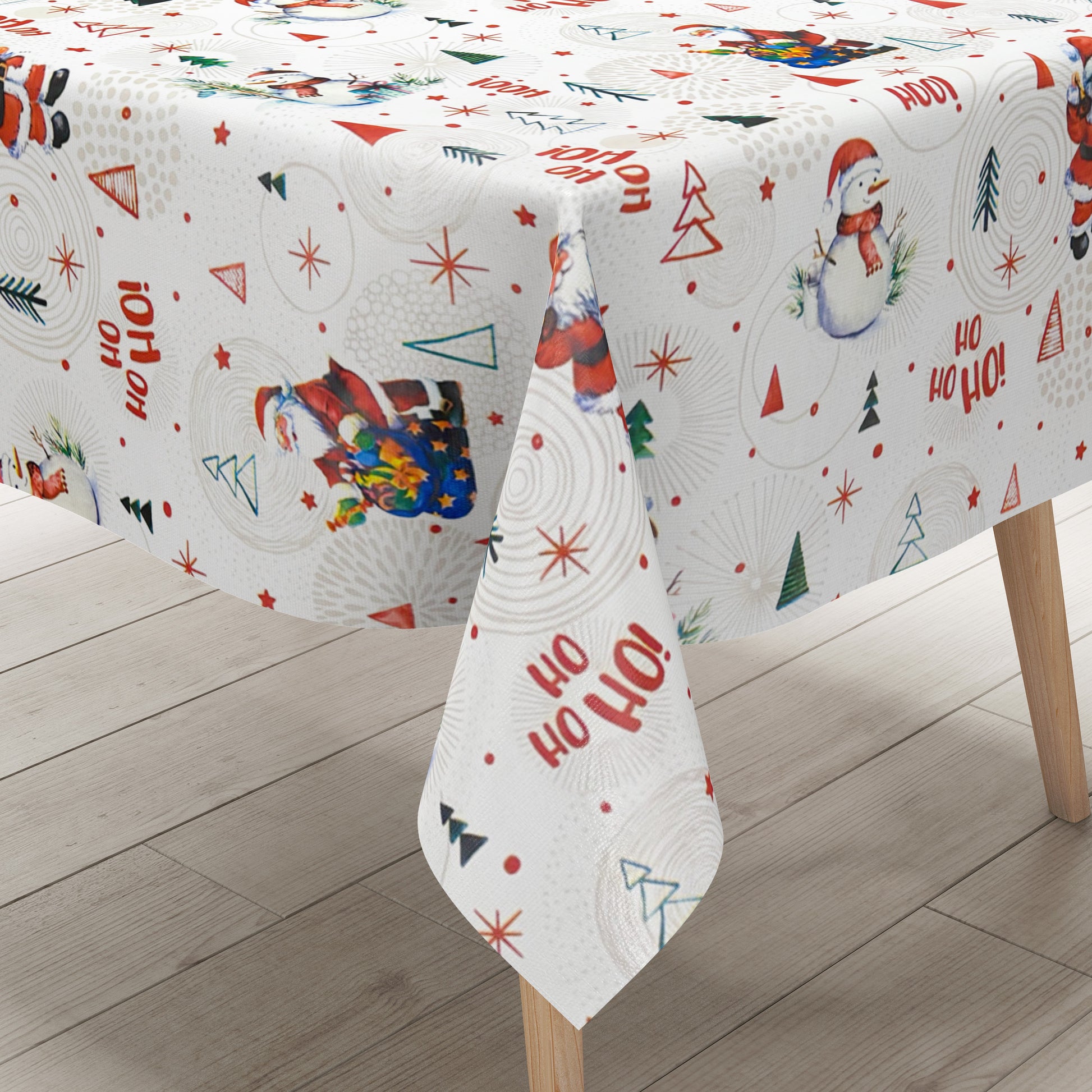 Wachstuch Tischdecke Weihanchten HoHoHo