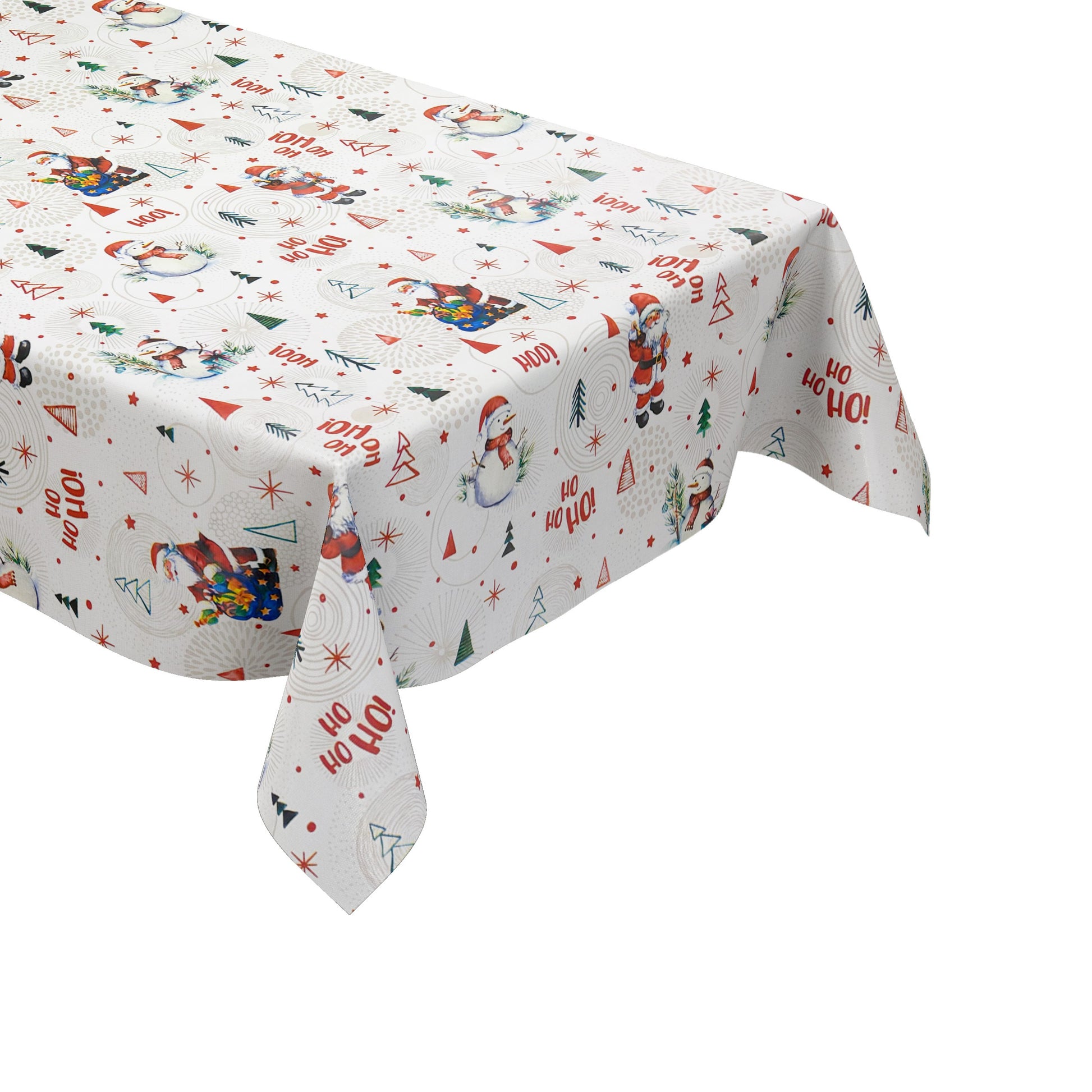 Wachstuch Tischdecke Weihanchten HoHoHo
