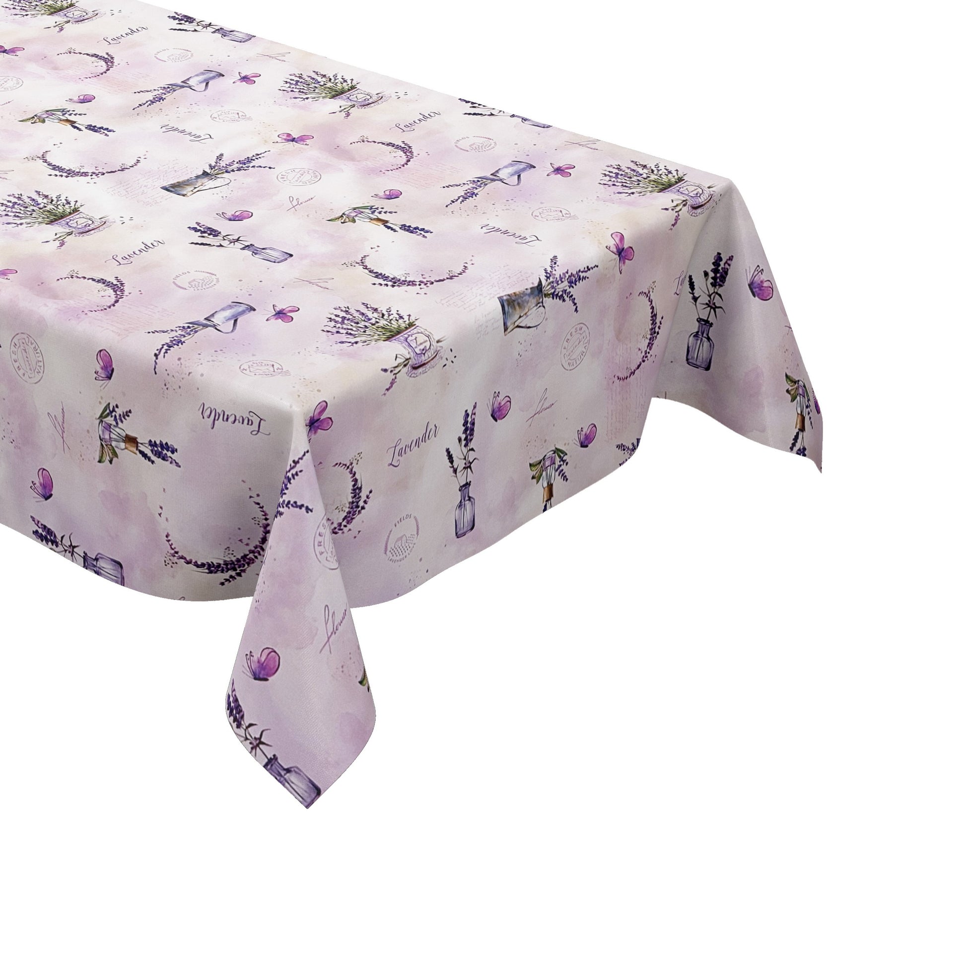 Wachstuch Tischdecke Lavendel lila