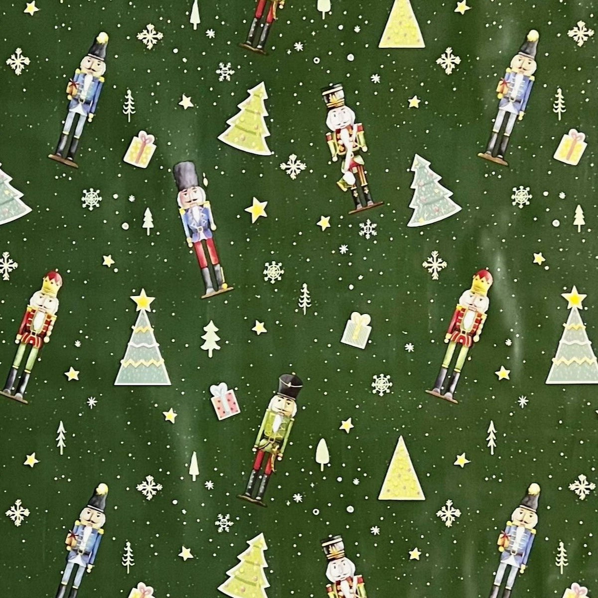Wachstuch Rolle Weihnachten P1201-3 Nussknacker grün Rollenware –
