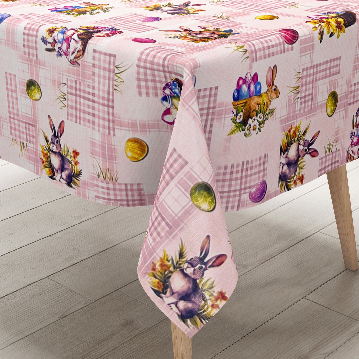 Wachstuch Tischdecke rosa