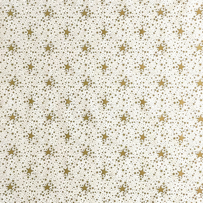 Wachstuch Rolle Weihnachten P226-1 Sterne gold Rollenware