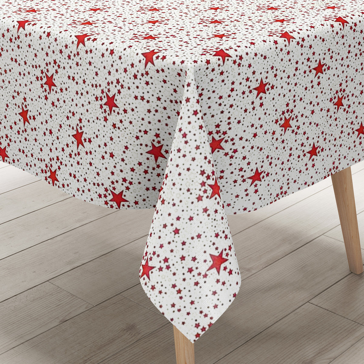 Wachstuch Tischdecke P226-3 rote Sterne Weihnachten Advent eckig rund –