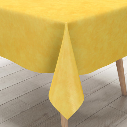 Wachstuch Tischdecke marmoriert gelb