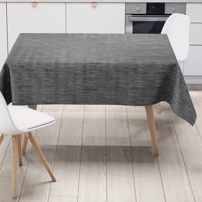 Wachstuch Tischdecke anthrazit Leinenoptik