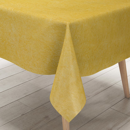 Wachstuch Tischdecke marmoriert gelb