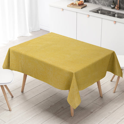 Wachstuch Tischdecke marmoriert gelb