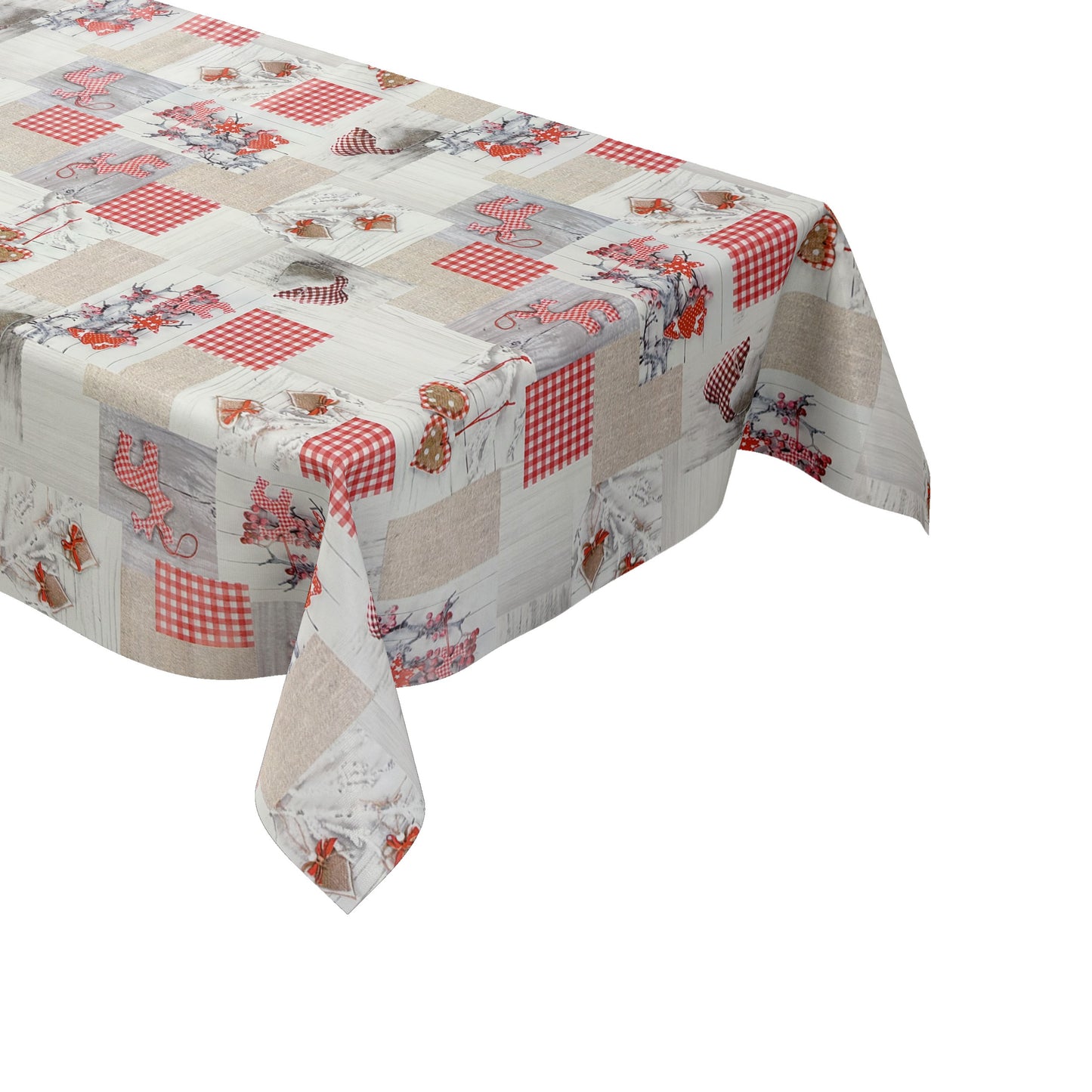 Wachstuch Tischdecke Weihnachten Patchwork