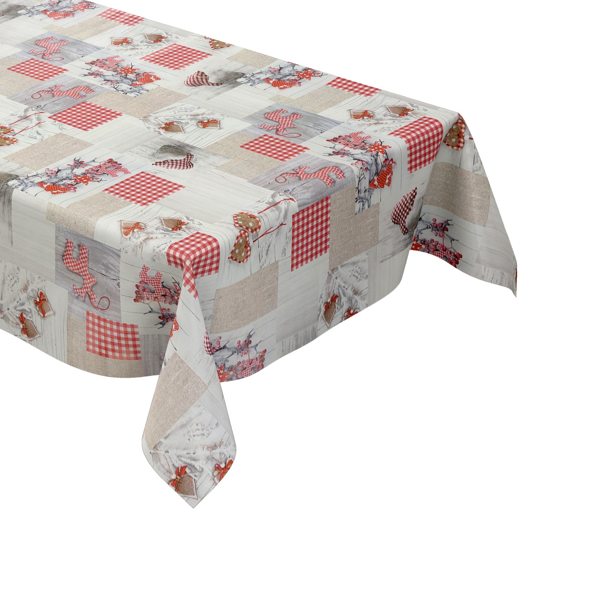 Wachstuch Tischdecke Weihnachten Patchwork