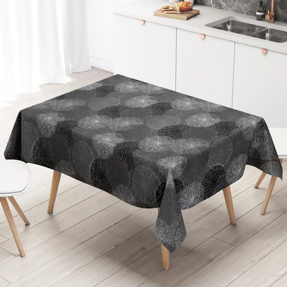 Wachstuch Tischdecke Pusteblume schwarz weiß