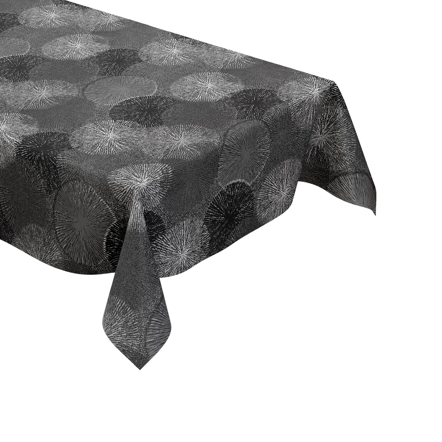 Wachstuch Tischdecke Pusteblume schwarz weiß