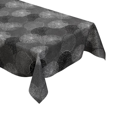 Wachstuch Tischdecke Pusteblume schwarz weiß