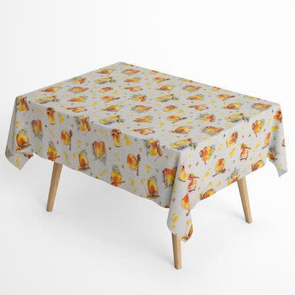 Jacqaurd Tischdecke beschichtete Baumwolle Honig Honigwabe